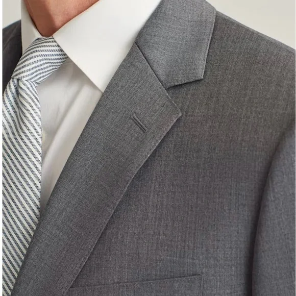 Bonobos jetsetter stretch wool blazer in grey, 38R Slim fit
